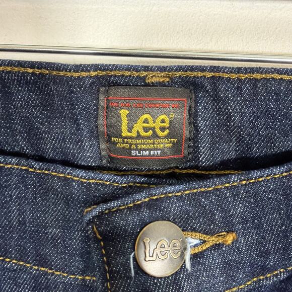 Lee Denim Jean Anderson Slim Fit Straight Leg 34 x 30 NWT Dark Wash - Picture 7 of 9